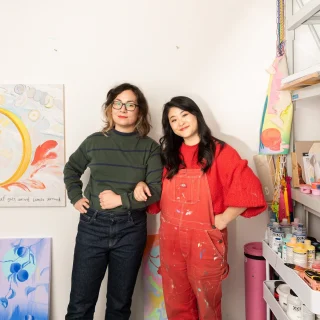 Join us for Afternoon Tea with the Artists of ‘See You in Hell’ and the ‘Makers Space’.  Hear from Louise Zhang, Jess Bradford and HOSSEI and get the opportunity to chat with them over tea!  Gain insights about Chinese mythology and concepts of the afterlife and unearth the secrets of outer space.  Saturday, 27 July 
1 pm to 3 pm 
Free  Register here via link in bio.  @blacktowncitycouncil @creatensw @louise__zhang @jessbradford.artist @heelingfeeling  #BlacktownCityCouncil #BlacktownArts #SeeYouinHell #LouiseZhang #JessBradford #Depths #Hell #Mythology #Chinese #Afterlife #MakersSpace #HOSSEI #UFO #OuterSpace #Cosmic #SpaceArt #UncontrolableFeelingsOccasionally #AfternoonTea #ArtistTalk  --  Images: Louise Zhang and Jess Bradford in studio, 2024, photography by @garrytrinh, HOSSEI at Verge Gallery, 2024, photography by @garrytrinh  IDs: Image 1 showcases 2 artists standing in brightly lit studio with colourful artworks around them and a silver storage stand to the right. Image 2 showcases artist covered in and throwing around boldly coloured fabrics