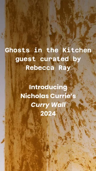 Catch a glimpse of Nicholas Currie creating his bright ‘Curry Wall’ in this timelapse!  Nick’s work is part of the ‘Ghosts in the Kitchen’ exhibition, guest curated by Rebecca Ray. Using Keens Curry powder as a medium, the artist plays upon its history as a colonial ration in missions to what it symbolises now, a symbol of adaptation and resilience of Aboriginal people.  As the days go by it continues to change in appearance and even smell.  Visit us and check out the full wall, alongside the other beautiful artworks.  Until 13 December, more info on our website.  @blacktowncitycouncil @creatensw @brekkyyy @nicholascurrie  #BlacktownArts #BlacktownCityCouncil #GhostsintheKitchen #Exhibition #CurryWall  —  Video: Nicholas Currie creating his ‘Curry Wall’, courtesy of Blacktown Arts